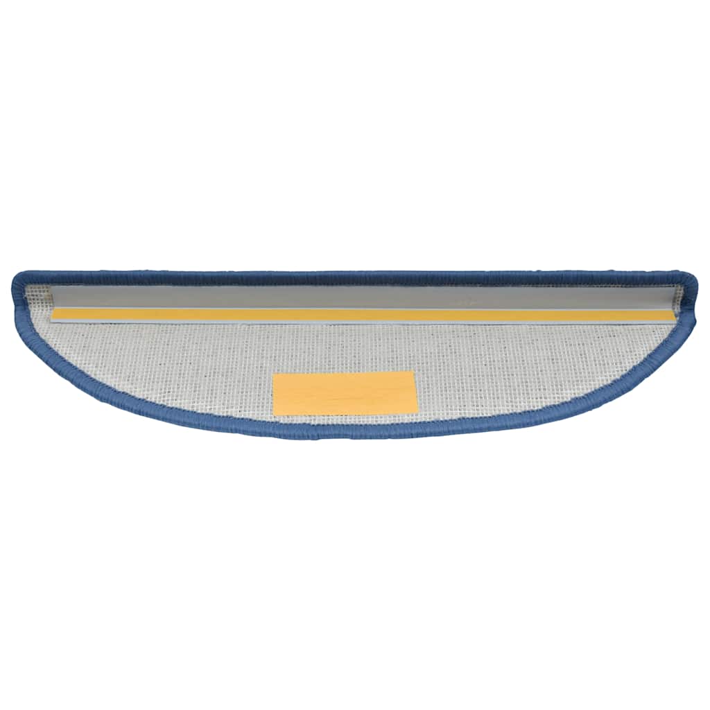 vidaXL Πατάκια Σκαλιών 20 τεμ. Μπλε Ημίστρογγυλά 56x17x3 εκ.