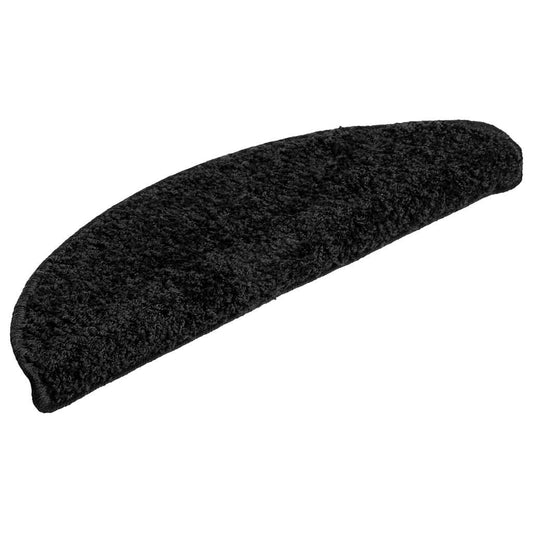 vidaXL Πατάκια για σκάλες 30 τεμάχια Μαύρο 56x17x3 cm