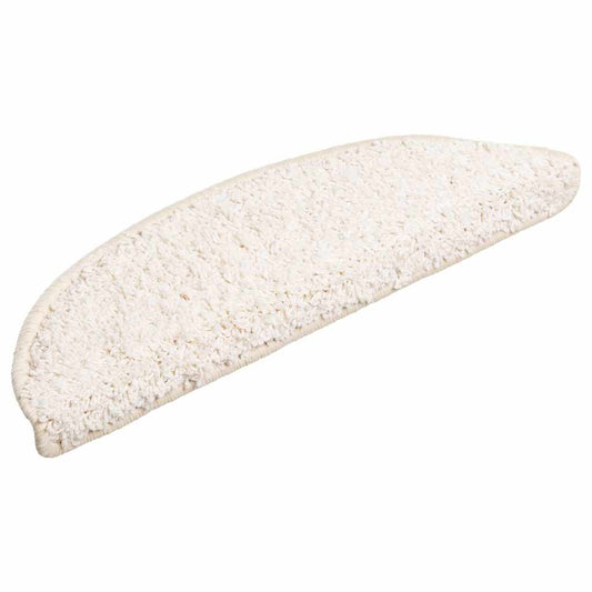 vidaXL Πατάκια για σκάλες 30 τεμάχια Λευκό 56x17x3 cm