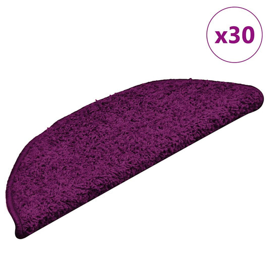 vidaXL Πατάκια για σκάλες 30 τεμάχια ροζ 56x17x3 cm