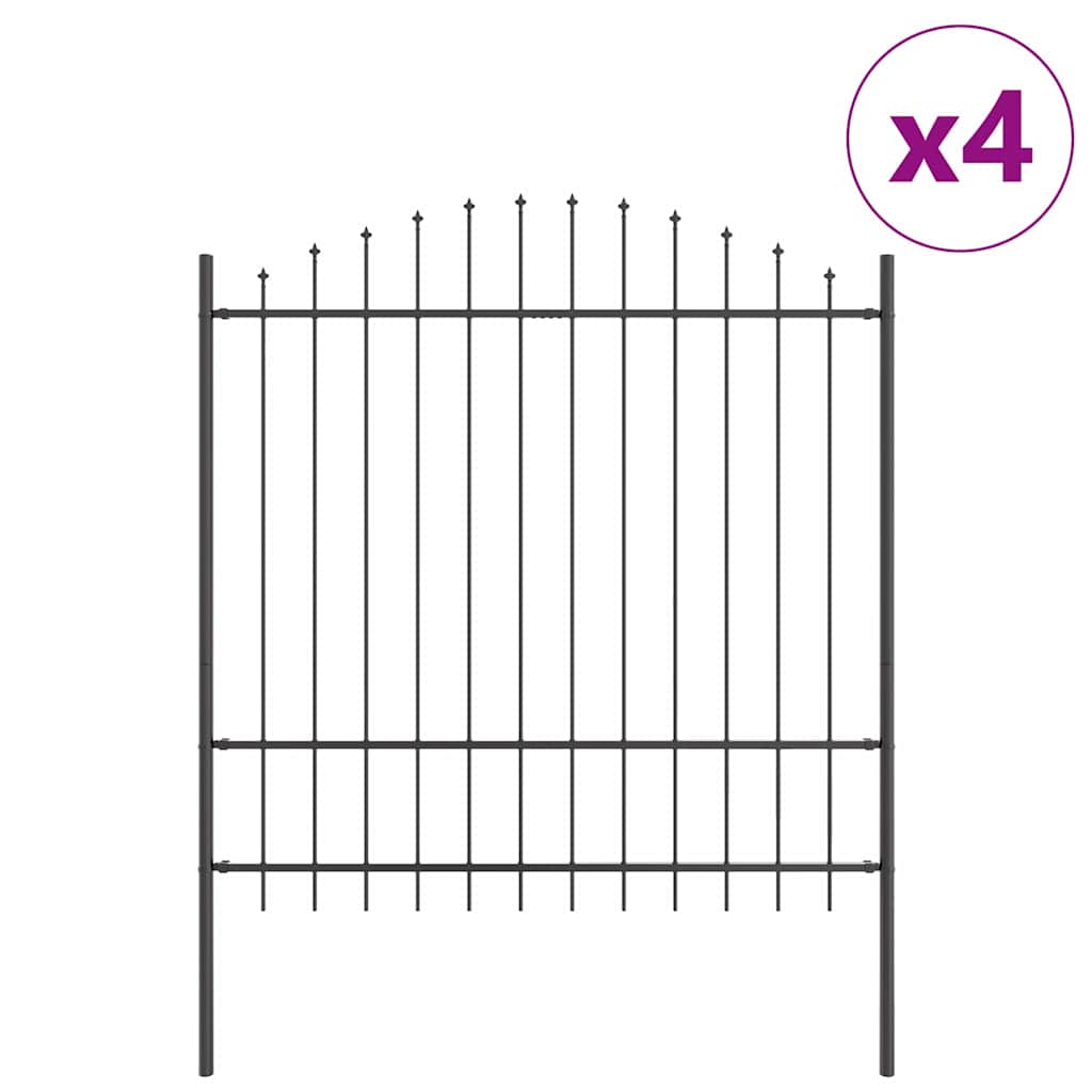 vidaXL Φράχτης Κήπου WOERDEN 4 τμχ. 170 x 215 cm Γκρι