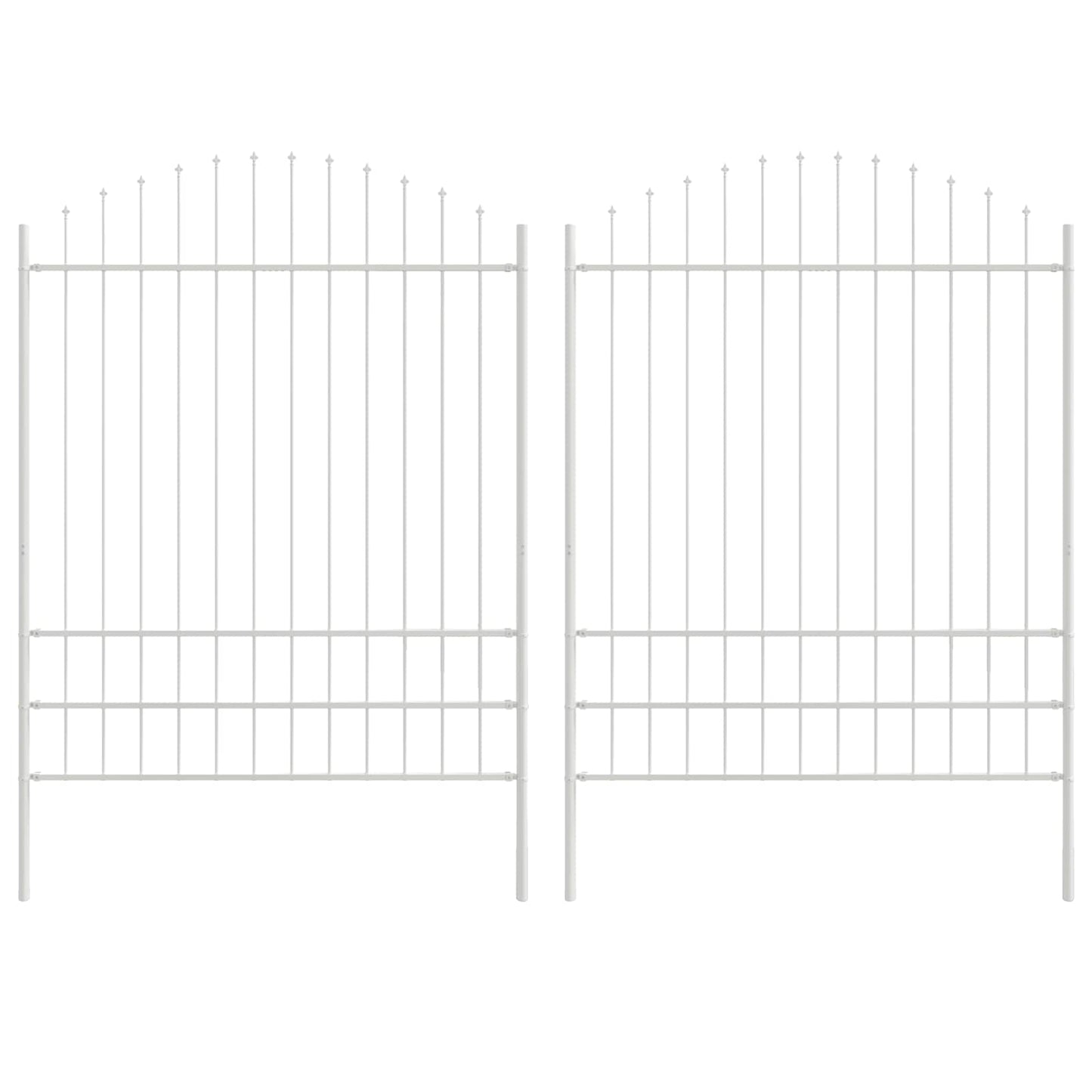 vidaXL Φράχτης Κήπου WOERDEN 2 τμχ. 170 x 225 cm Λευκό