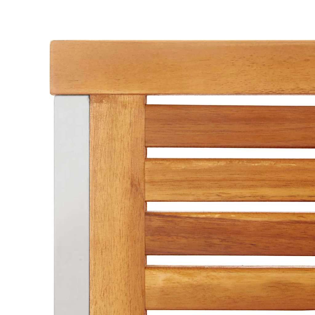 vidaXL Σετ Τραπεζαρίας Κήπου 5 τεμαχίων Μασίφ Ξύλο Ακακίας