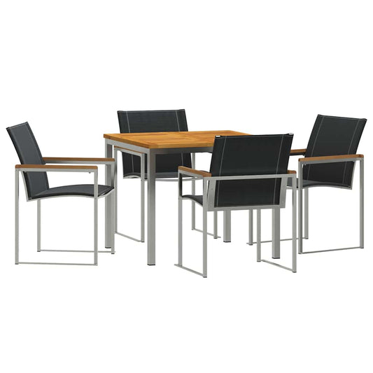 Σετ 5 κομματιών κήπου vidaXL Στερεό Ξύλο Ακακίας