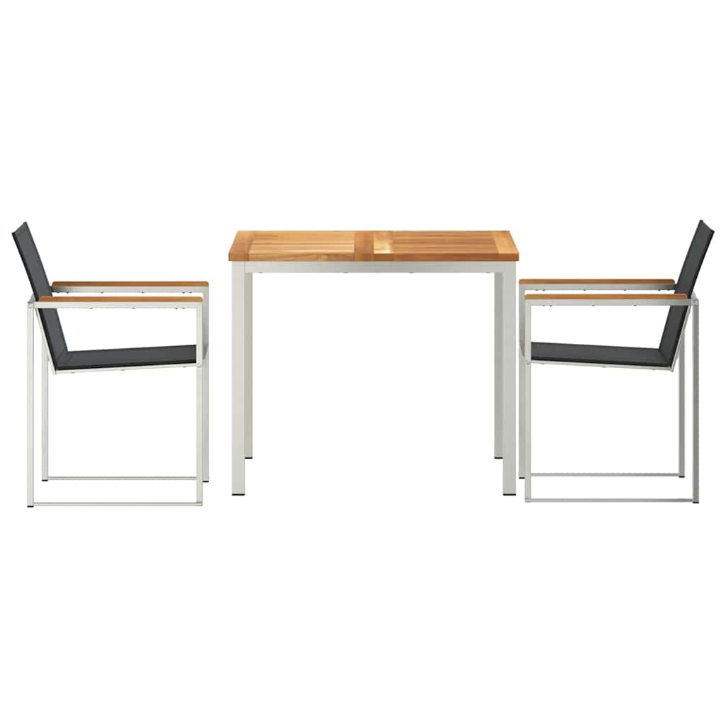 vidaXL ΣετΤραπεζαρίαςΚήπου 3 pcs Στερεό Τικ