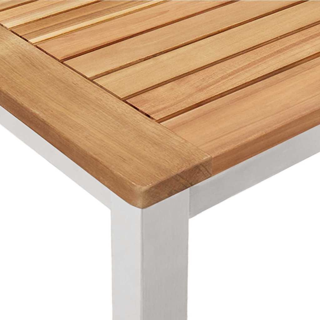 vidaXL 5 τεμαχίων σετ τραπεζαρίας κήπου από ξύλο teak
