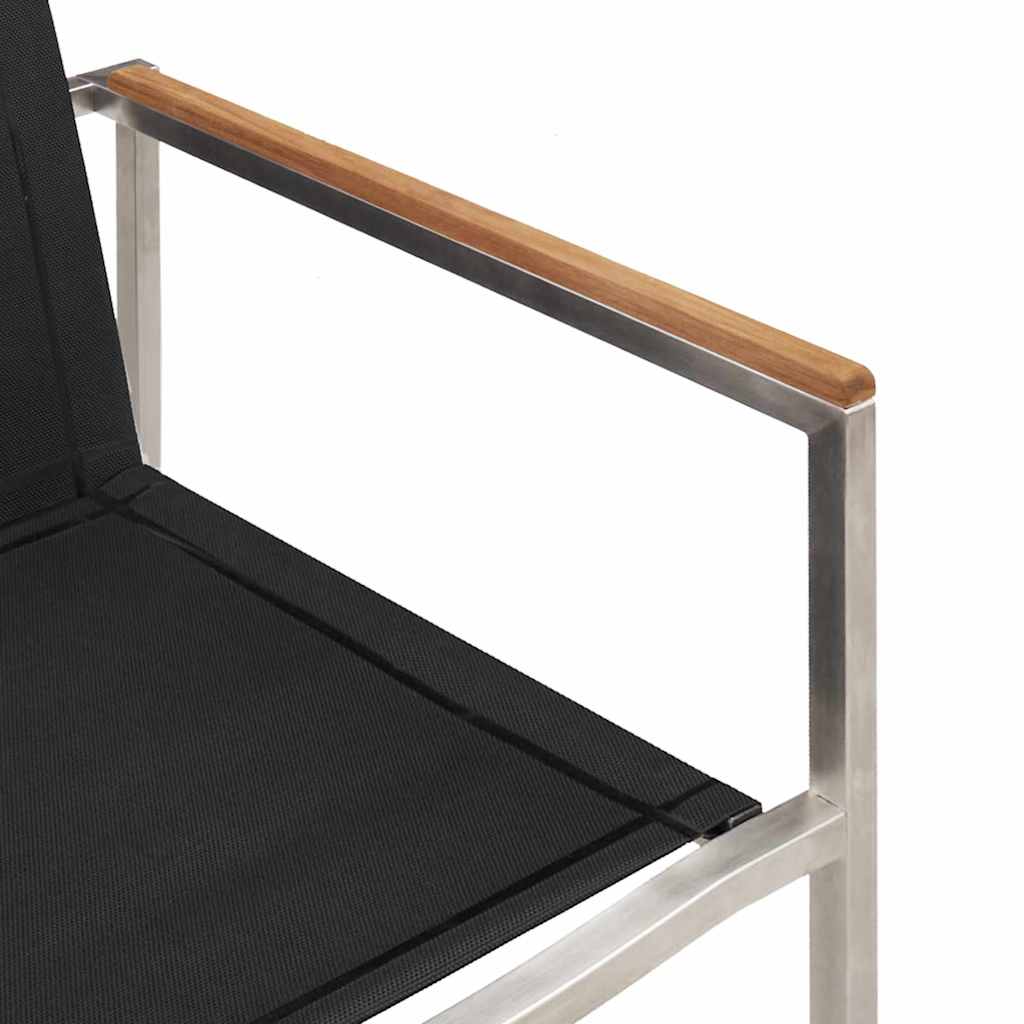 vidaXL Σετ 5 Τεμαχίων Τραπέζι Κήπου Μασίφ Ξύλο Teak