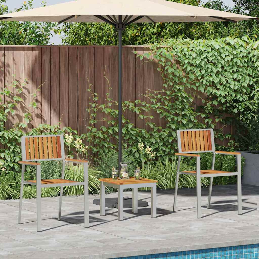 Σετ τραπεζαρίας κήπου vidaXL 3 τμχ Μασίφ Ξύλο Ακακίας