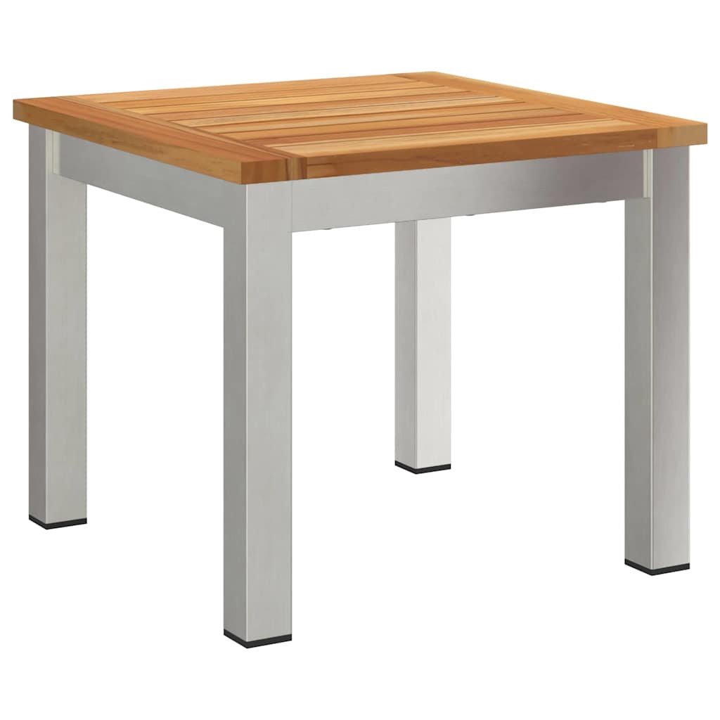 vidaXL Ξαπλώστρα με Καρέκλες Κήπου 3 τμχ Μασίφ Ξύλο Teak