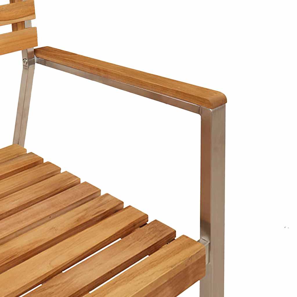 vidaXL Σετ Τραπεζαρίας 3 Τεμαχίων Μασίφ Ξύλο Τεχέν