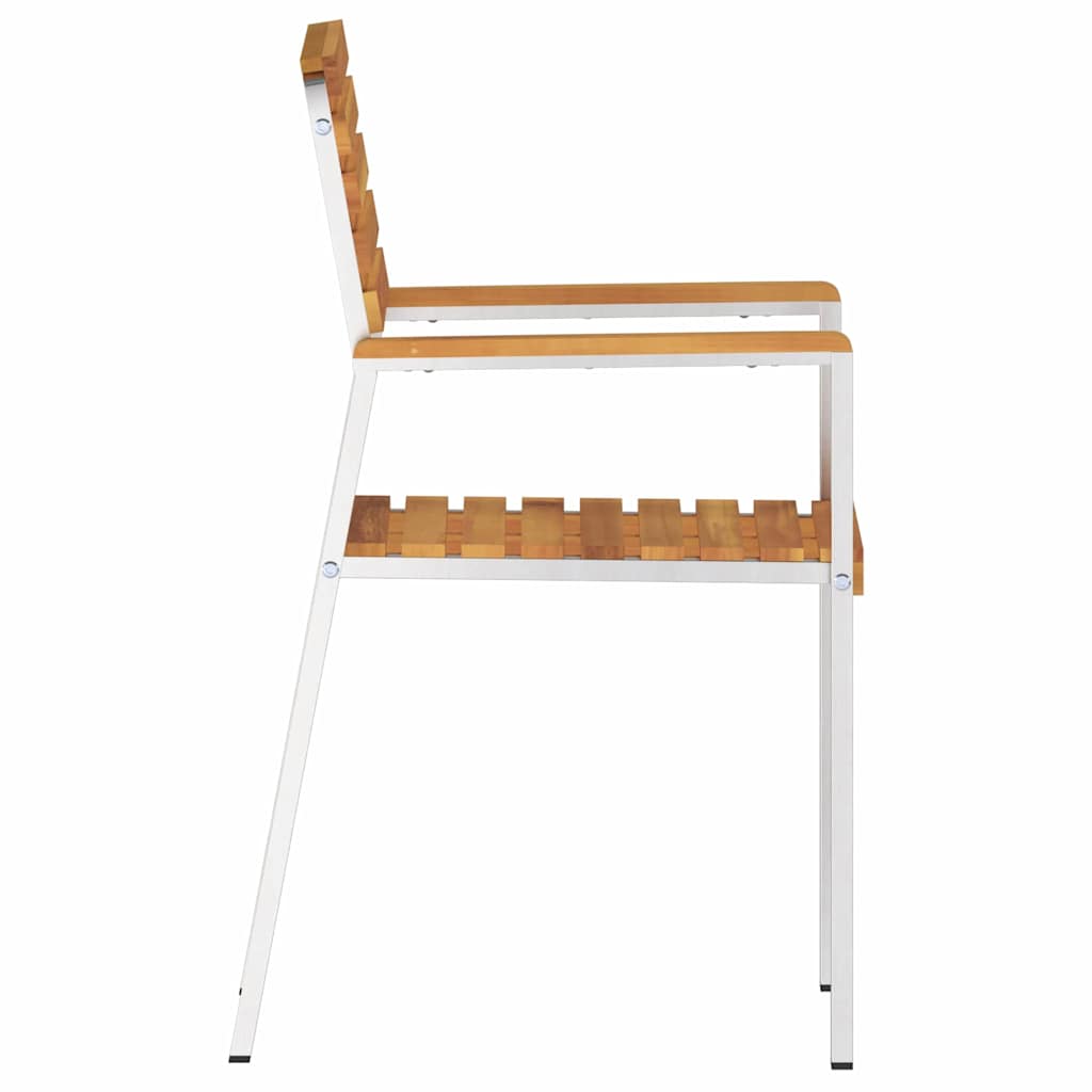 Καρέκλες Στοιβαζόμενες vidaXL 6 τμχ 54.5x56x89 εκ Μασίφ Ξύλο Ακακίας