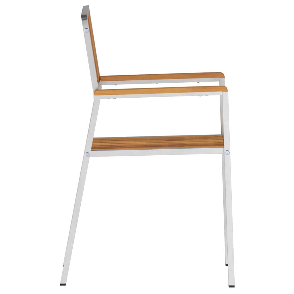 Καρέκλες κήπου vidaXL 6 τμχ 54.5x56x87 εκ. Συμπαγές ξύλο ακακίας