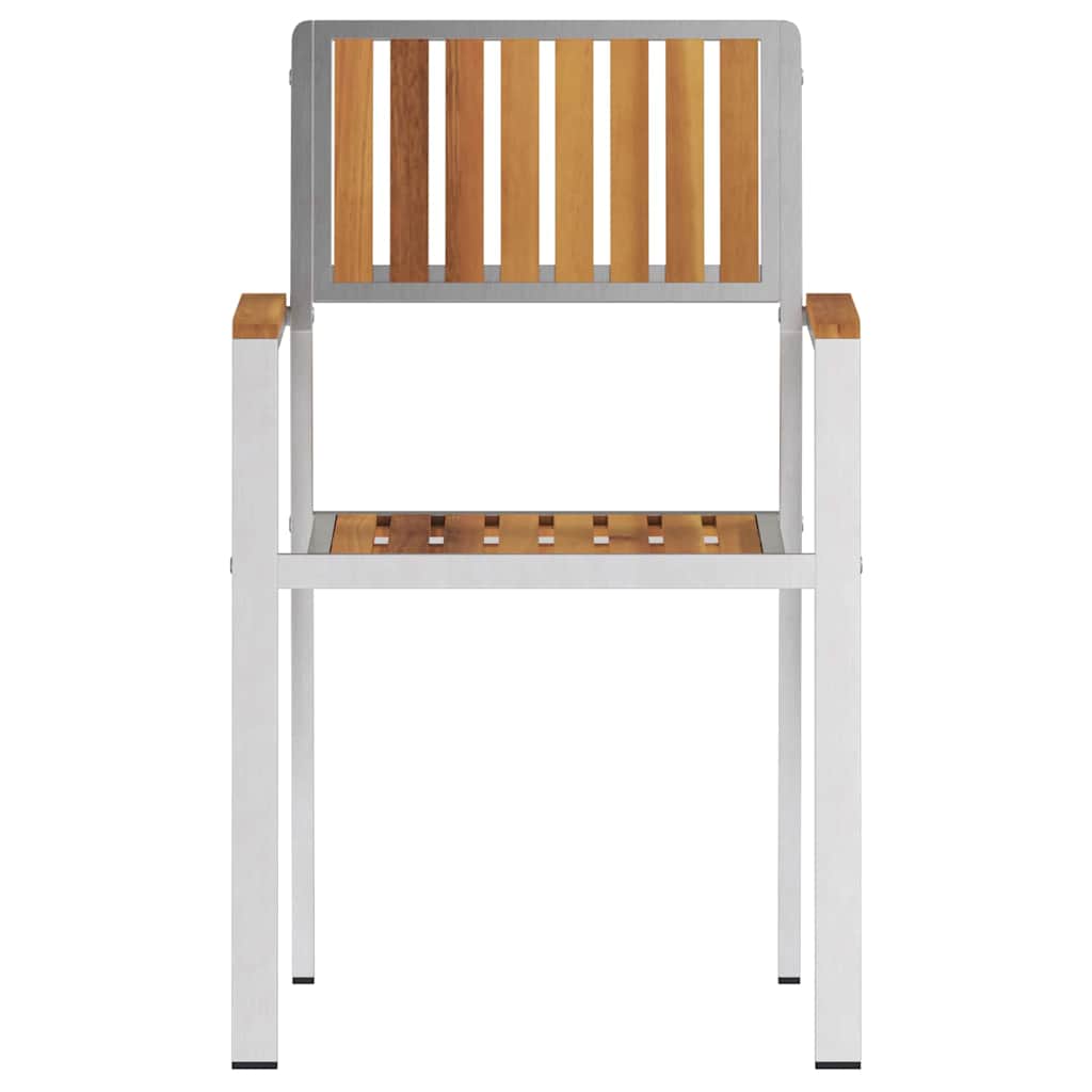 vidaXL ΚαρέκλαΚήπου 8 pcs Καφέ 56x54,5x87 εκ. Στερεό Τικ