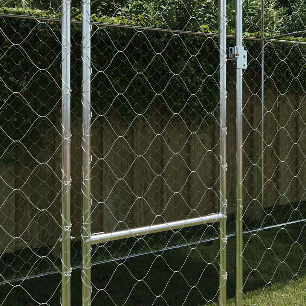 Κλουβί σκύλου Ασημί 800 x 200 x 256 εκ. Επικαλυμμένος Χάλυβας