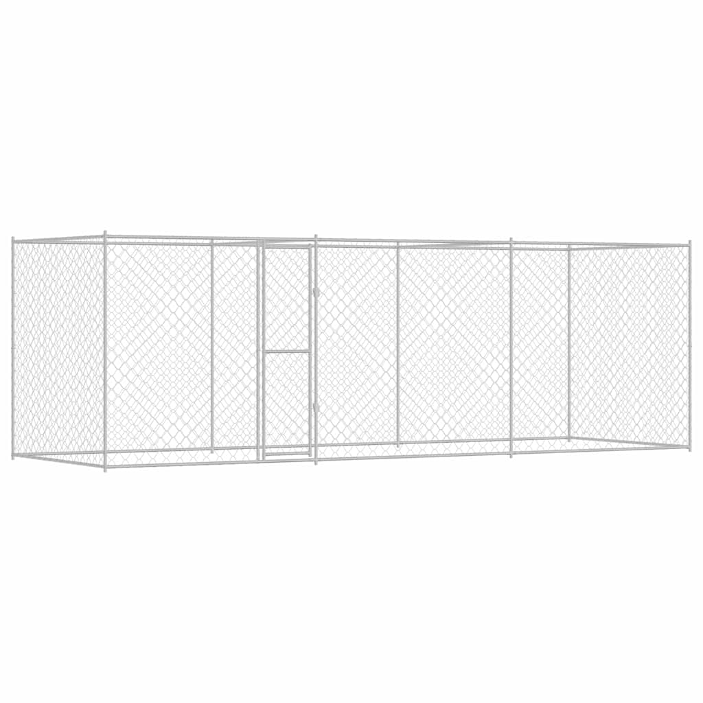 Κλουβί σκύλου Ασημί 600 x 200 x 256 εκ. Επικαλυμμένος Χάλυβας