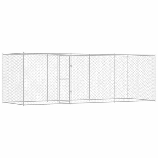 Κλουβί σκύλου Ασημί 600 x 200 x 256 εκ. Επικαλυμμένος Χάλυβας