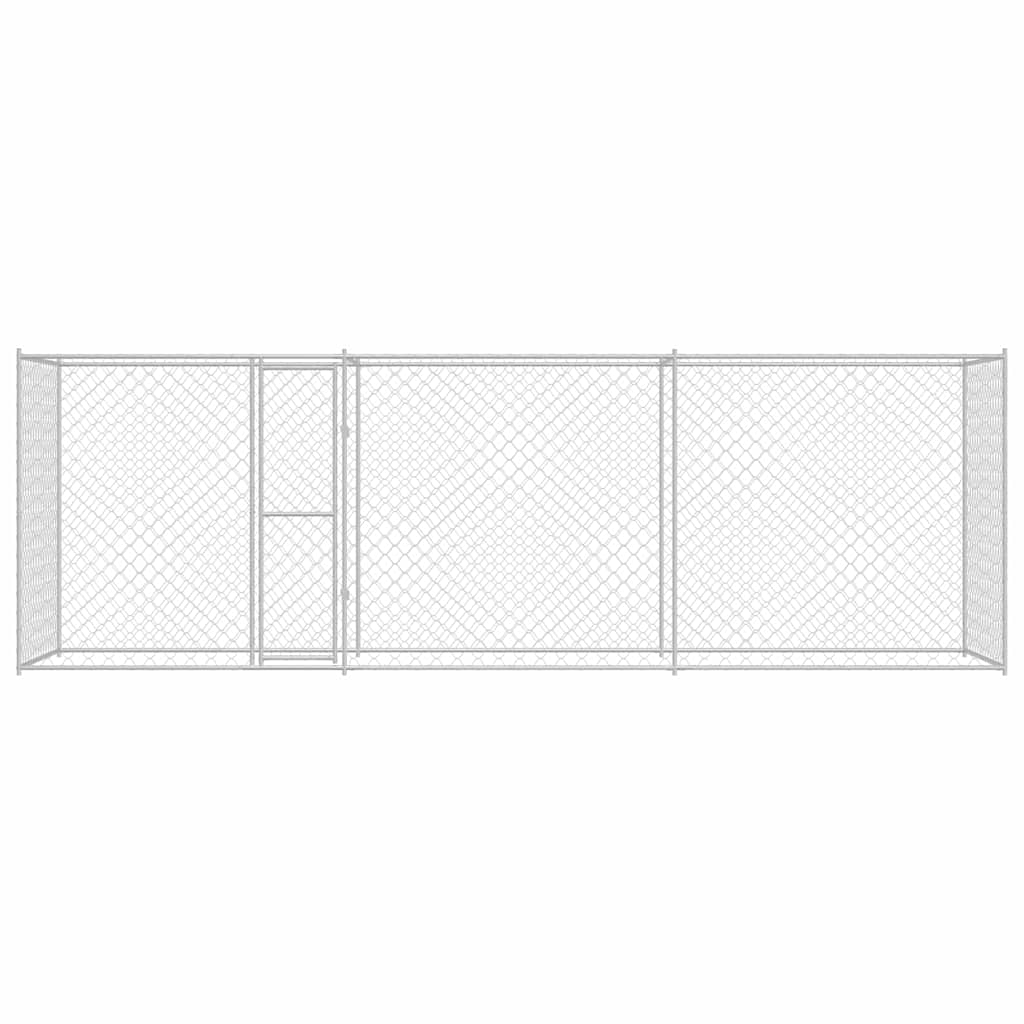 Κλουβί σκύλου Ασημί 600 x 200 x 256 εκ. Επικαλυμμένος Χάλυβας