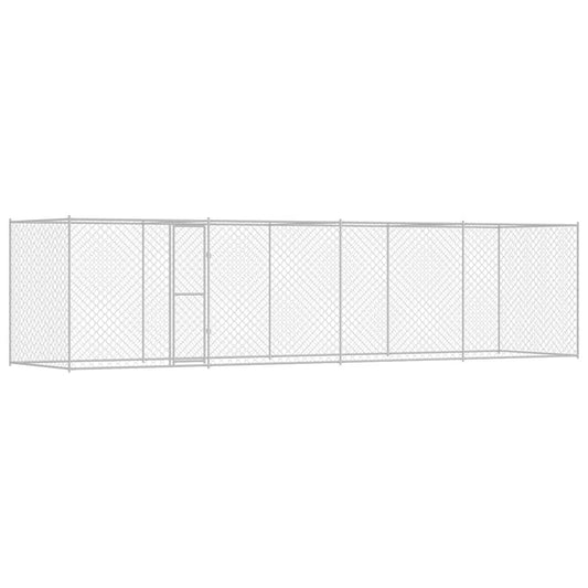 vidaXL Κλουβί σκύλου Ασημί 800 x 200 x 256 εκ. Επικαλυμμένος Χάλυβας