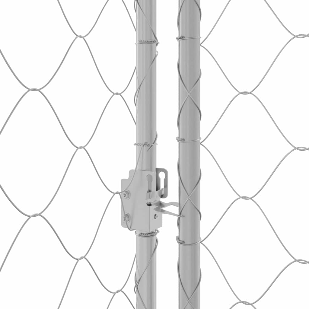 Κλουβί σκύλου Ασημί 800 x 200 x 200 εκ. Επικαλυμμένος Χάλυβας