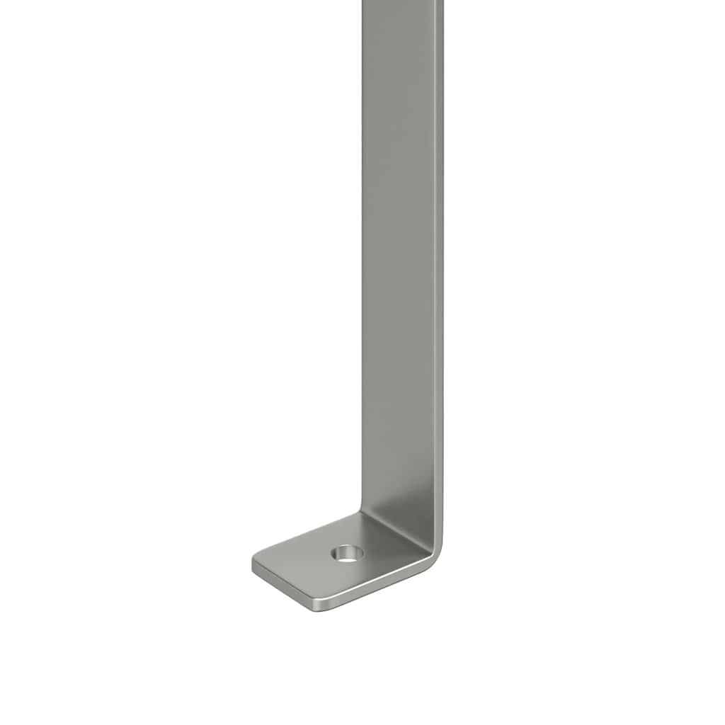 vidaXL Καπέλο τζακιού Ασημί 59.5 x 50 x 36.5 cm Ανοξείδωτο ατσάλι
