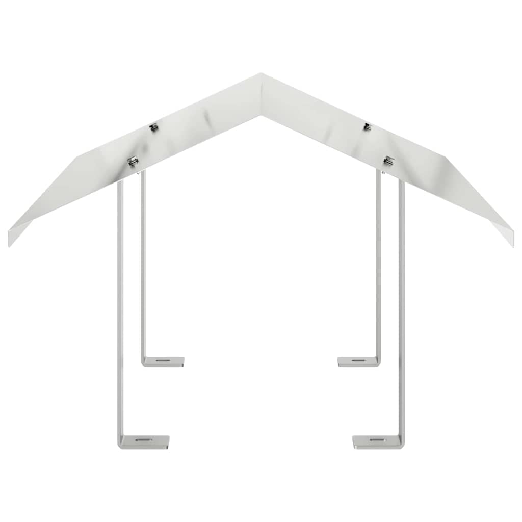 vidaXL Καπνοδόχος Ασημί 50 x 50 x 37 εκ Ανοξείδωτο ατσάλι