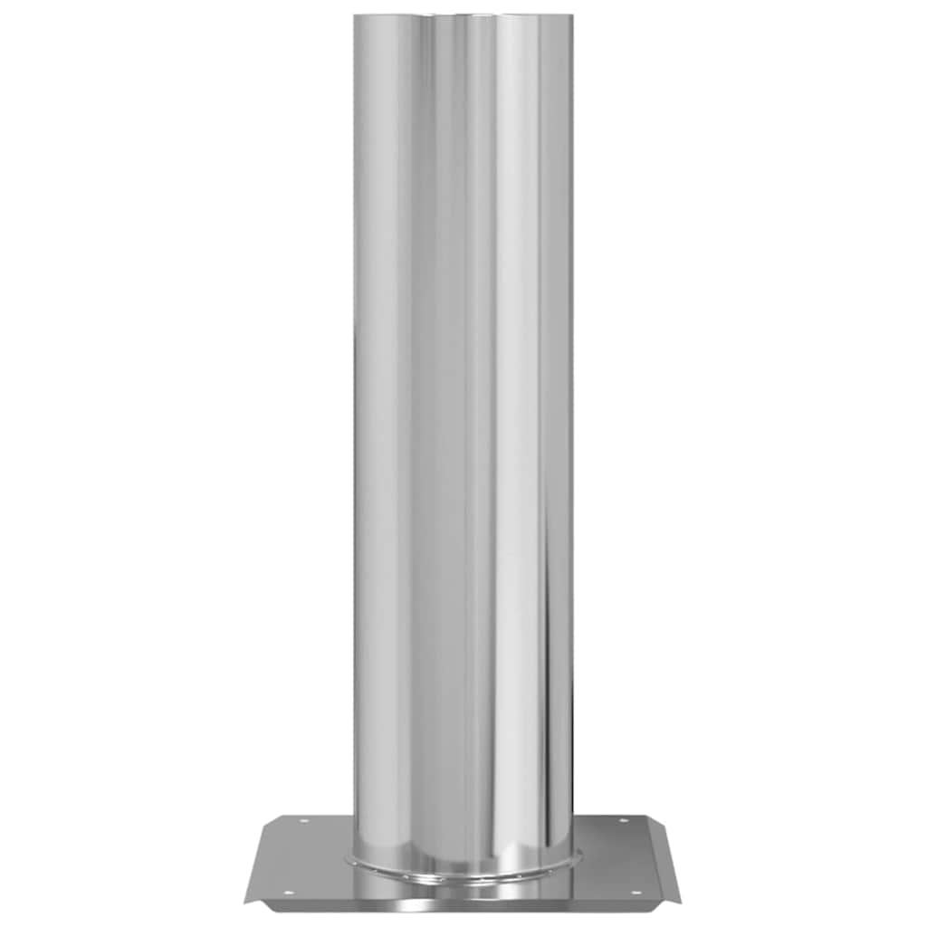 vidaXL Επέκταση Κεφαλής Καμινάδας Ασημί 24 x 24 x 50 εκ.