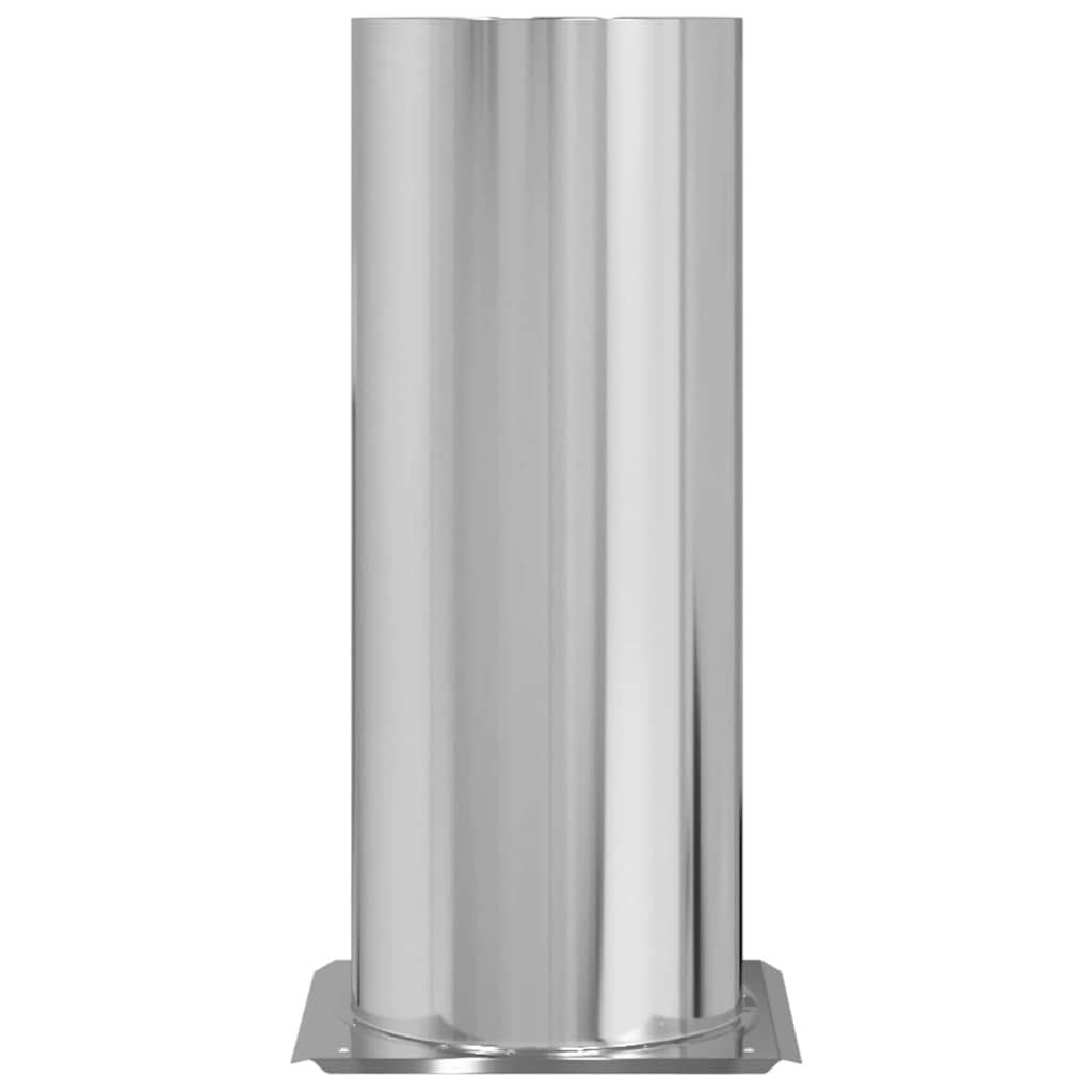 vidaXL Επέκταση Κεφαλής Καμινάδας Ασημί 31 x 31 x 50 εκ.
