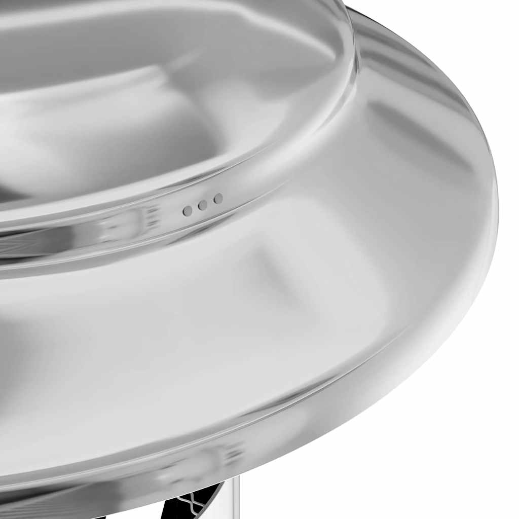 vidaXL Κάλυμμα Βροχής Καμινάδας Ασημί 20 x 20 x 18 εκ.