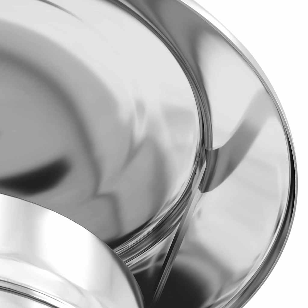 vidaXL Κάλυμμα Βροχής Καμινάδας Ασημί 20 x 20 x 18 εκ.