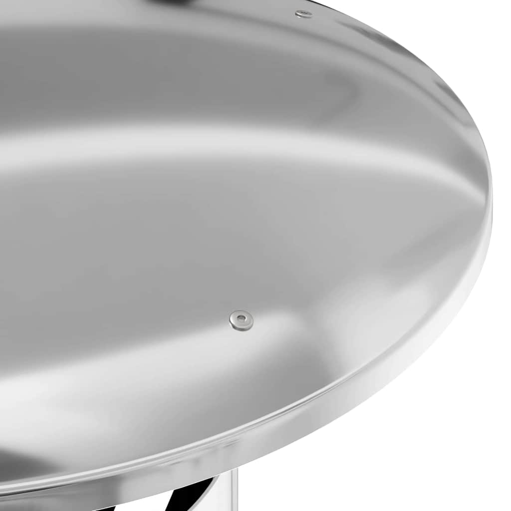 vidaXL Κάλυμμα Βροχής Καμινάδας Ασημί 35 x 35 x 20 εκ