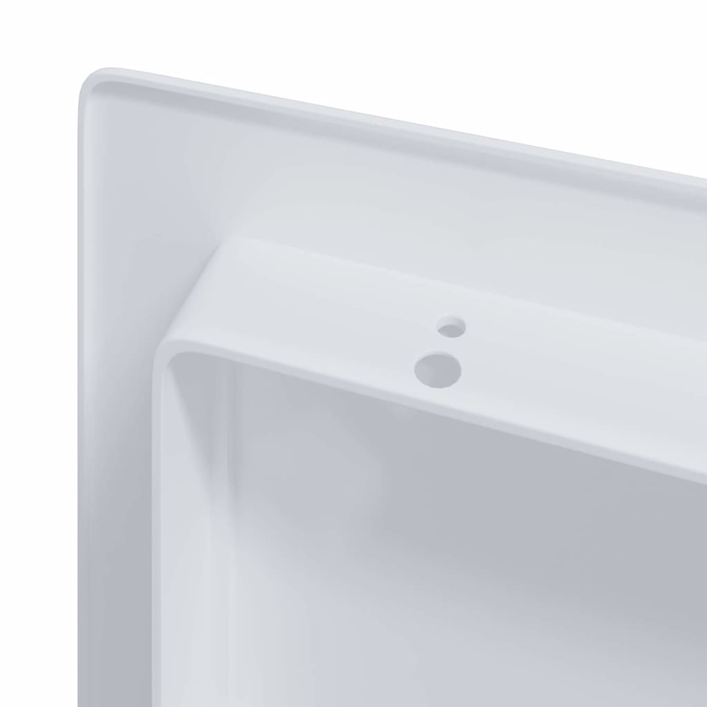 vidaXL Panels Πρόσβασης 2 τεμ Λευκό κρεβάτι col.γκρι, ανθρακούχο + οροφή ανθρακούχο, ndark ασημί σωλήνας ως δείγμα και σύνδεσμος ABS Πλαστικό
