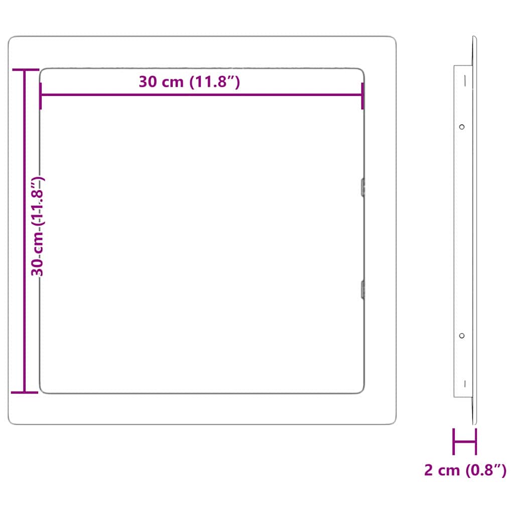 vidaXL Panel Πρόσβασης Λευκό ABS Πλαστικό