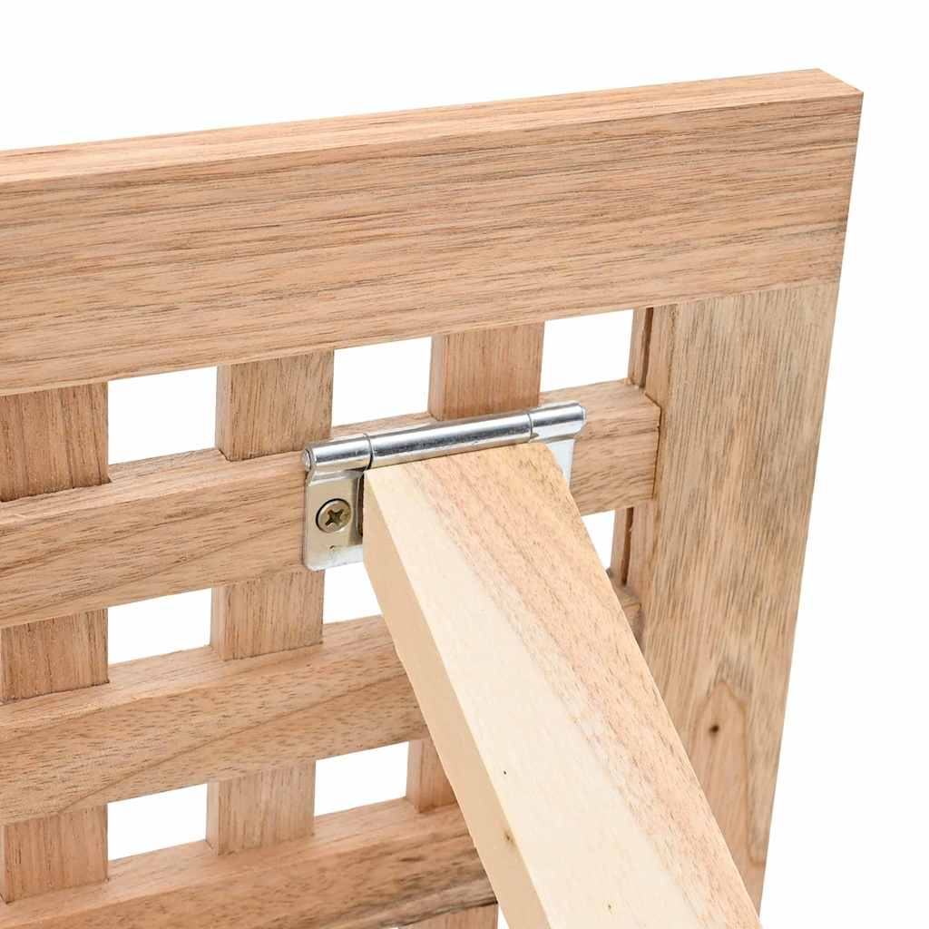 vidaXL Τραπεζάκι σαλονιού Πτυσσόμενο 33x33x40,5 εκ Μασίφ ξύλο καρυδιά