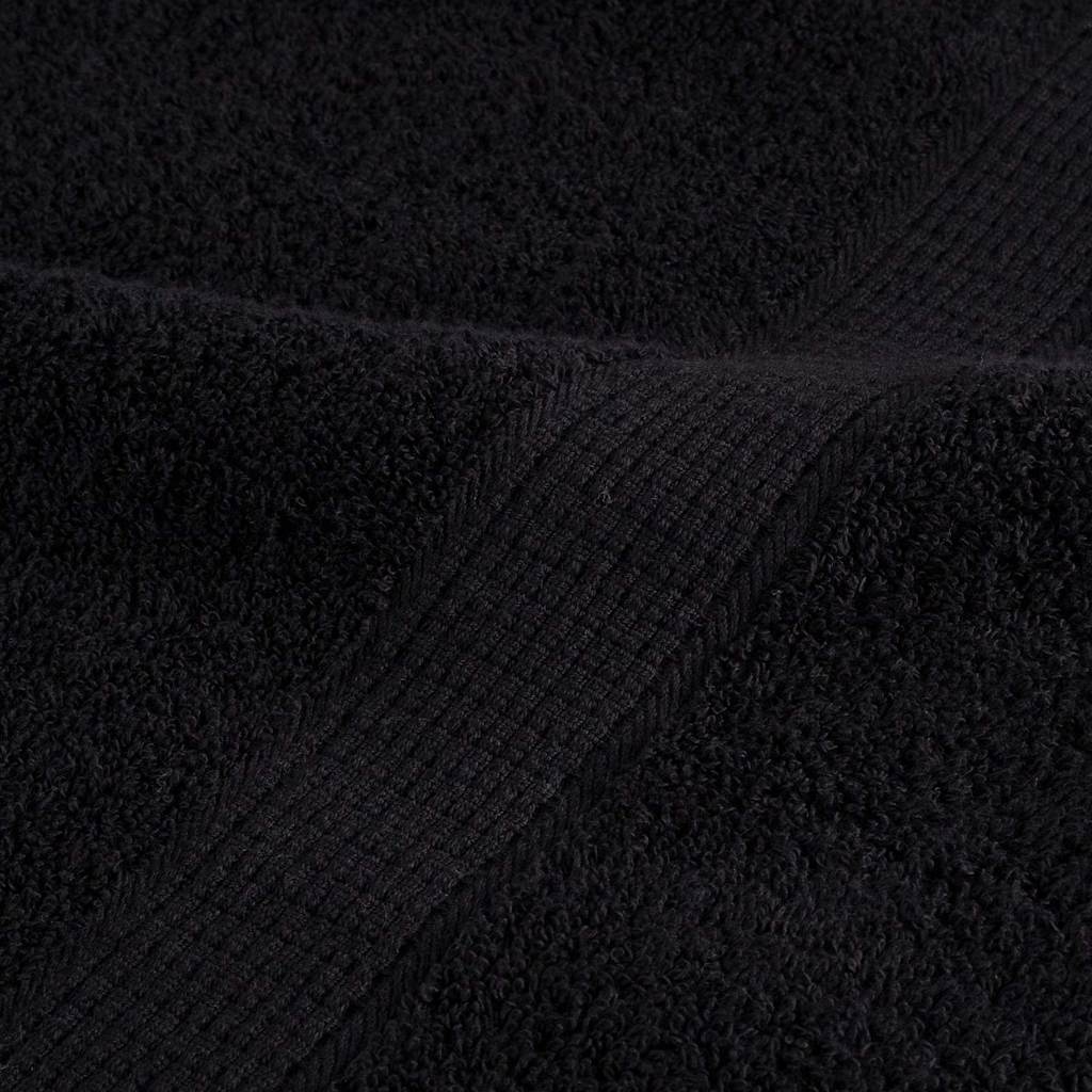 vidaXL Πετσέτα Επισκεπτών SOLUND 25 pcs Μαύρο 100 x 150 cm 550 gsm