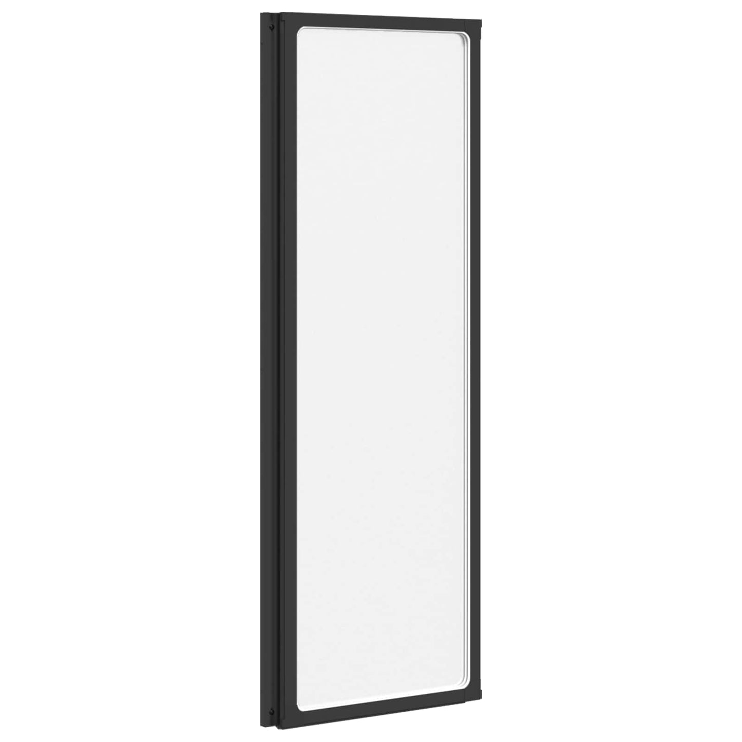 vidaXL Διαχωριστικό ντους Μαύρο 120 x 2 x 117 εκ Αλουμίνιο και PP