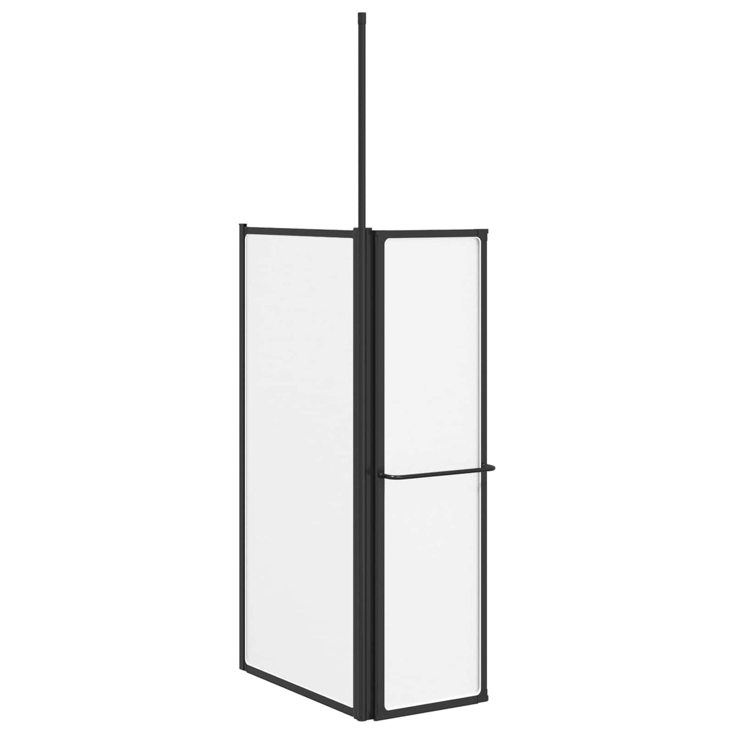 vidaXL Διαχωριστικό ντους Λευκό 120 x 70 x 137 εκ. Αλουμίνιο