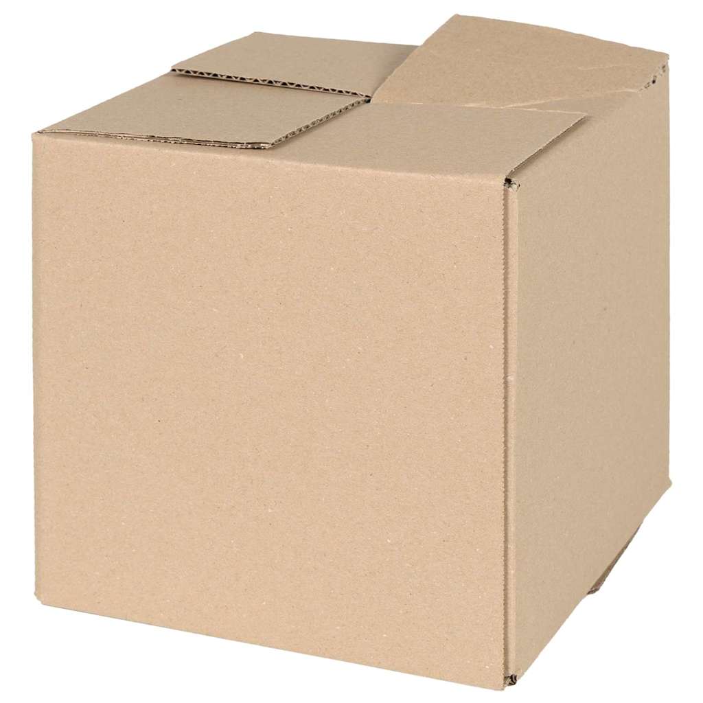 vidaXL Πτυσσόμενο Κουτί 50 pcs Φυσικό 20 x 20 x 20 εκ. Χαρτόνι