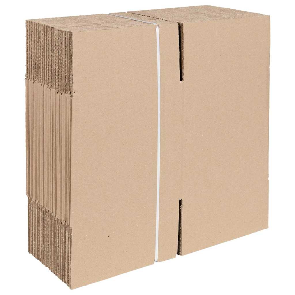 vidaXL Πτυσσόμενο Κουτί 50 pcs Φυσικό 20 x 20 x 20 εκ. Χαρτόνι