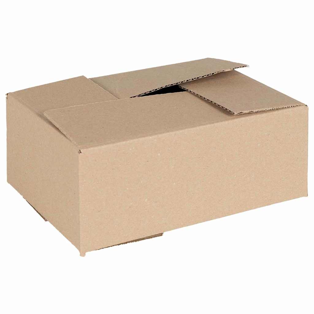 vidaXL Πτυσσόμενο Κουτί 50 pcs Φυσικό 25 x 17,5 x 10 εκ. Χαρτόνι