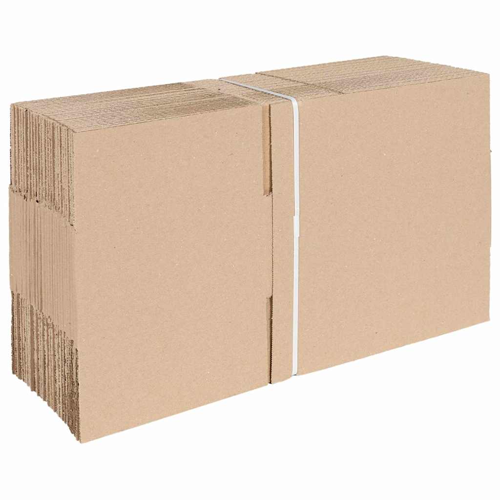 vidaXL Πτυσσόμενο Κουτί 50 pcs Φυσικό 25 x 17,5 x 10 εκ. Χαρτόνι