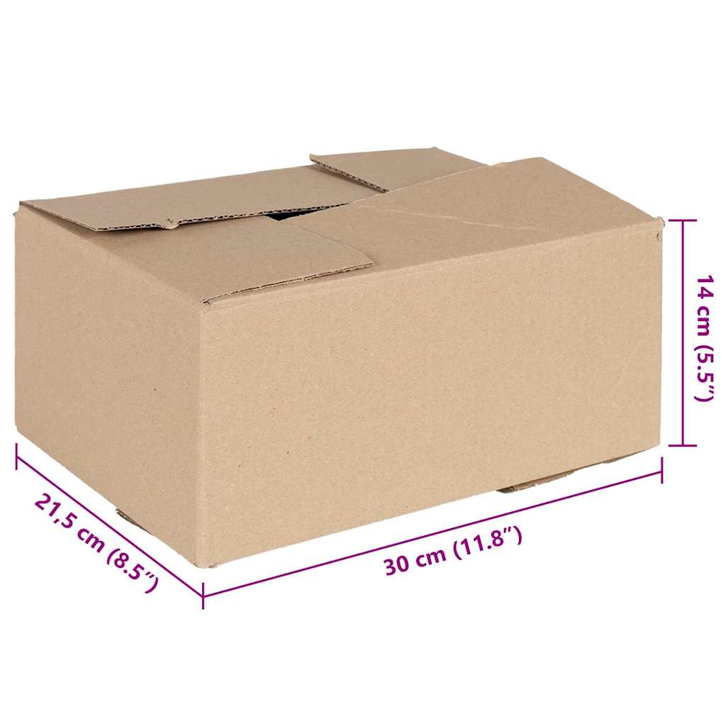 vidaXL Folding Box 50 τεμ 30x21.5x14 εκ. Χαρτόνι