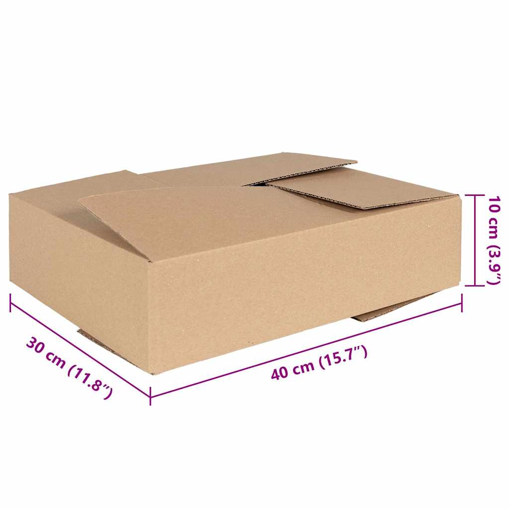 vidaXL Folding Box 50 pcs 40x30x10 cm Χαρτόνι