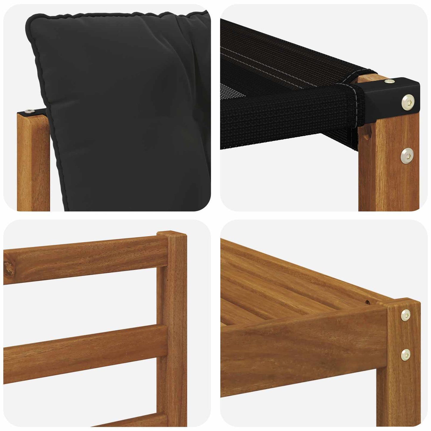 vidaXL Σειρά Καναπέ Εξωτερικού με μαξιλάρι 8 pcs Φυσικό και Μαύρο