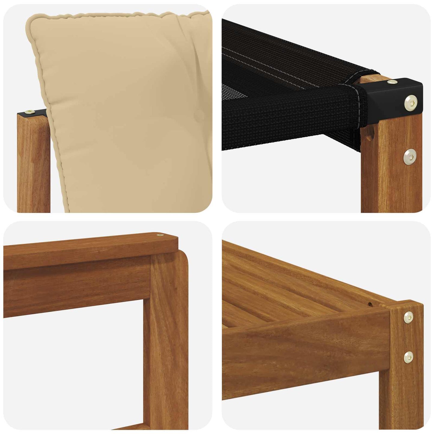 vidaXL Σειρά Καναπέ Εξωτερικού με μαξιλάρι 8 pcs Φυσικό και Μπεζ