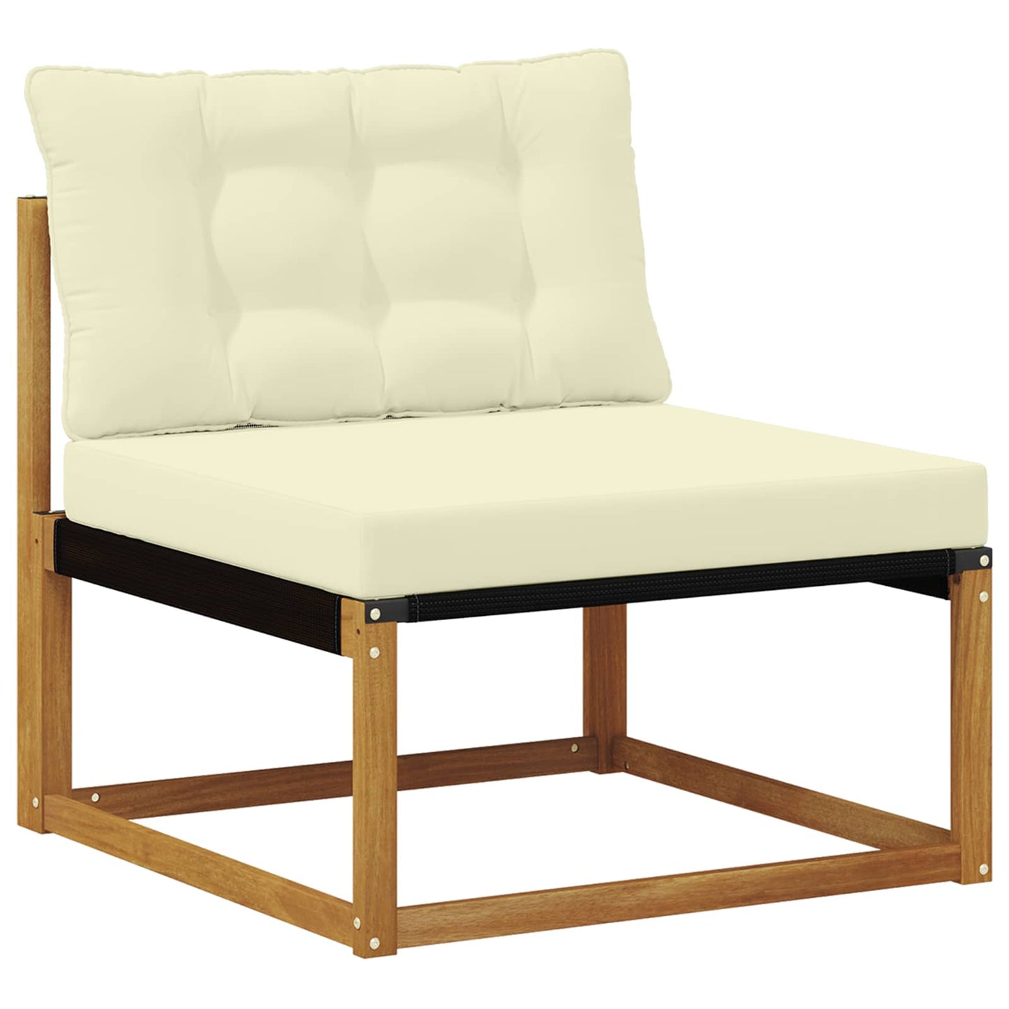 vidaXL Σειρά Καναπέ Εξωτερικού με μαξιλάρι 5 pcs Φυσικό και Κρέμα