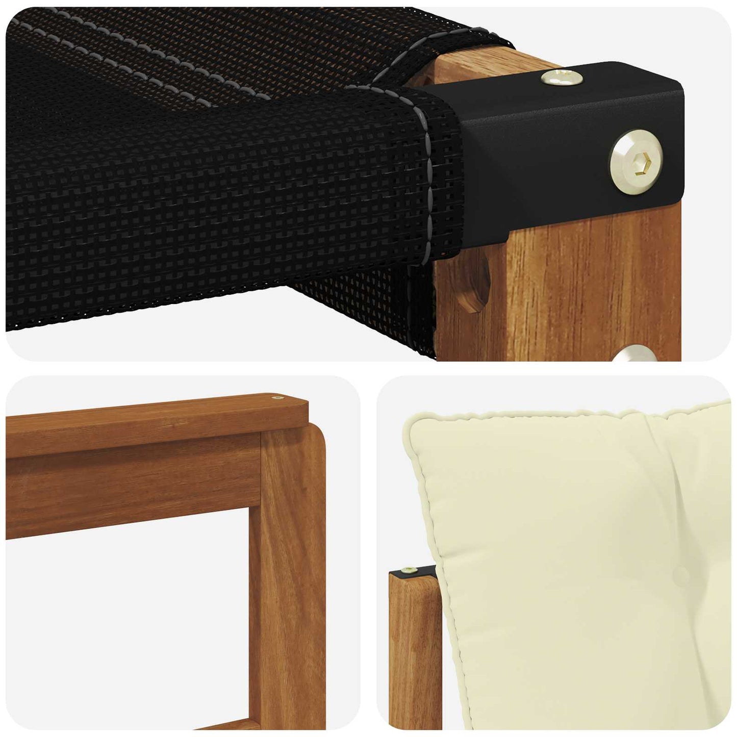 vidaXL Σειρά Καναπέ Εξωτερικού με μαξιλάρι 18 pcs Φυσικό και Κρέμα
