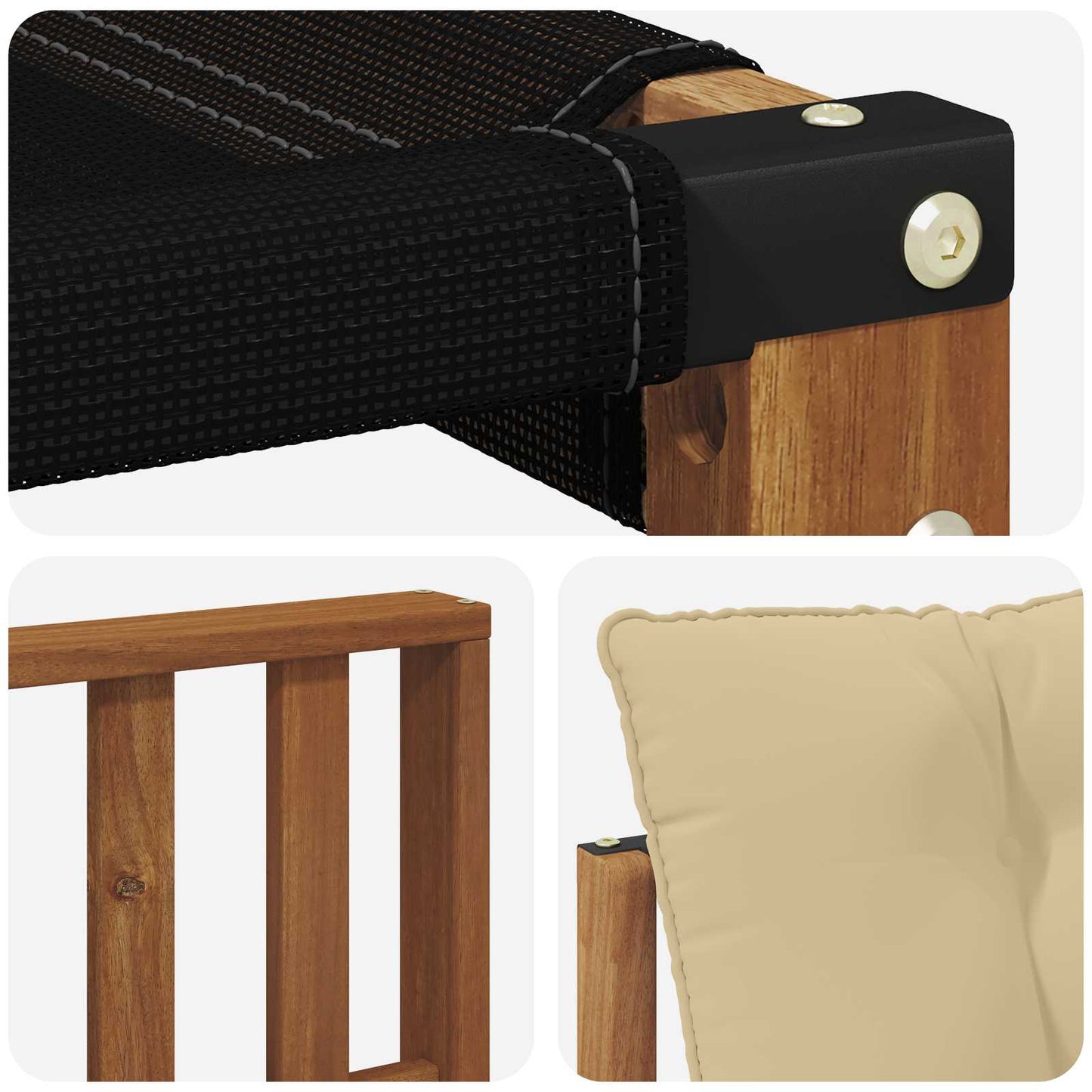 vidaXL Σειρά Καναπέ Εξωτερικού με μαξιλάρι 18 pcs Φυσικό και Μπεζ