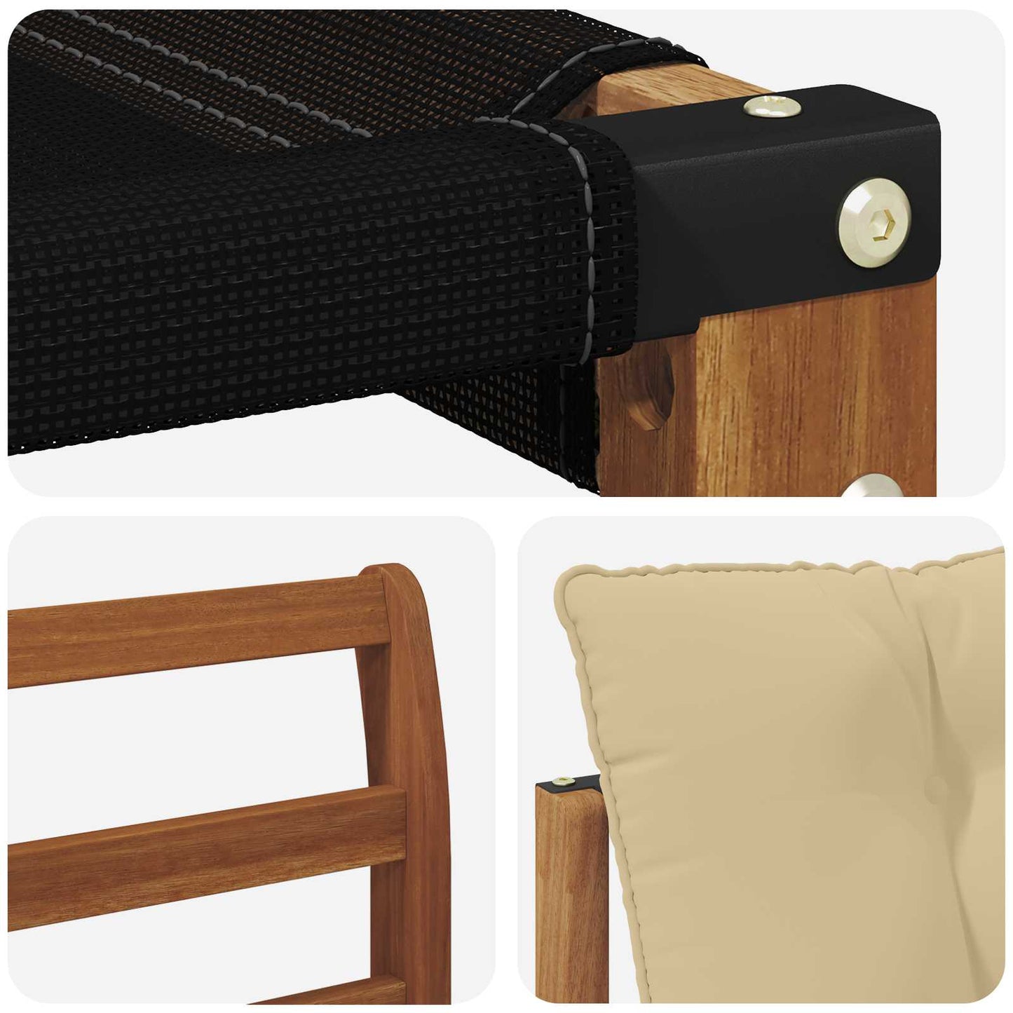 vidaXL Σειρά Καναπέ Εξωτερικού με μαξιλάρι 18 pcs Φυσικό και Μπεζ