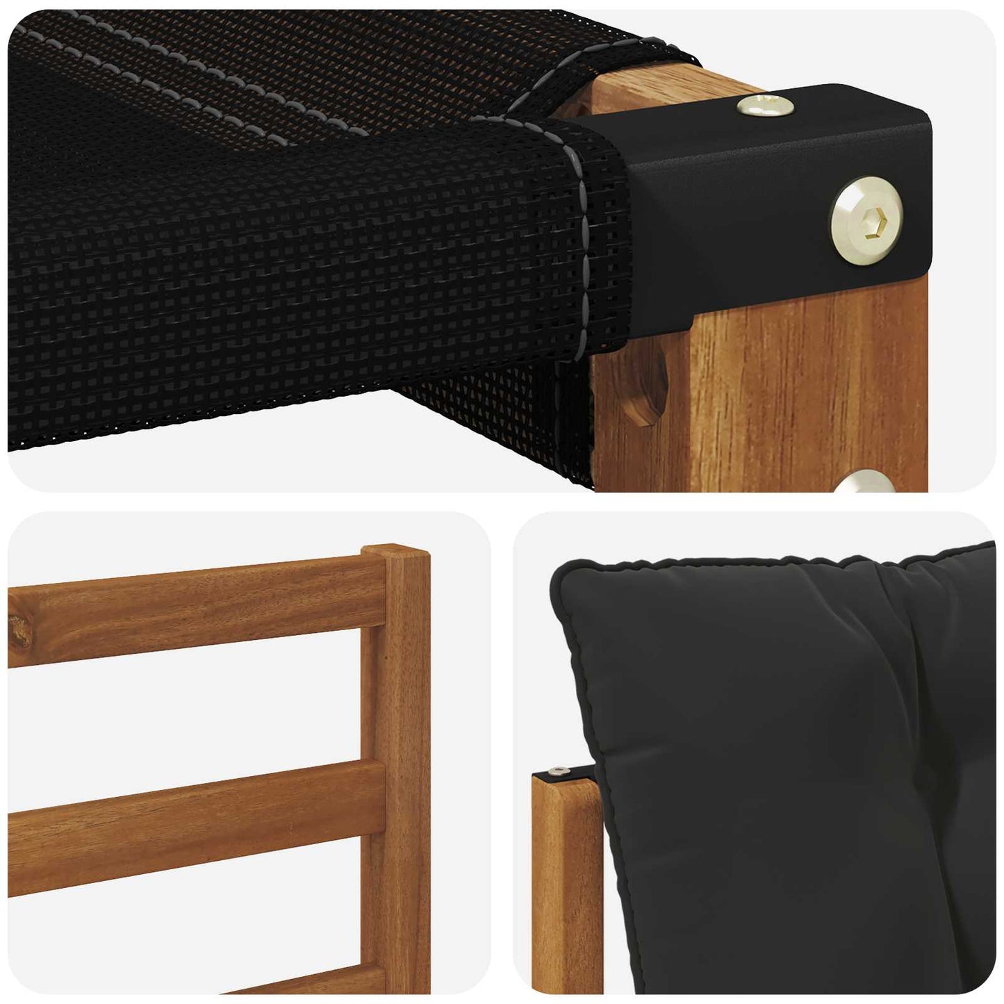 vidaXL Σειρά Καναπέ Εξωτερικού με μαξιλάρι 24 pcs Φυσικό και Μαύρο