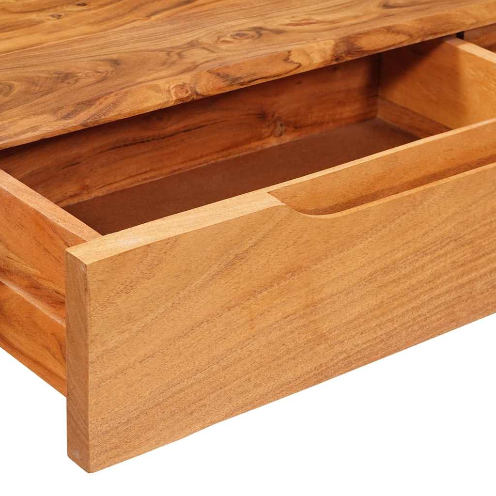 vidaXL Τραπέζι κονσόλας Καφέ 110 x 30 x 80 εκ Στερεό Ξύλο Ακακίας